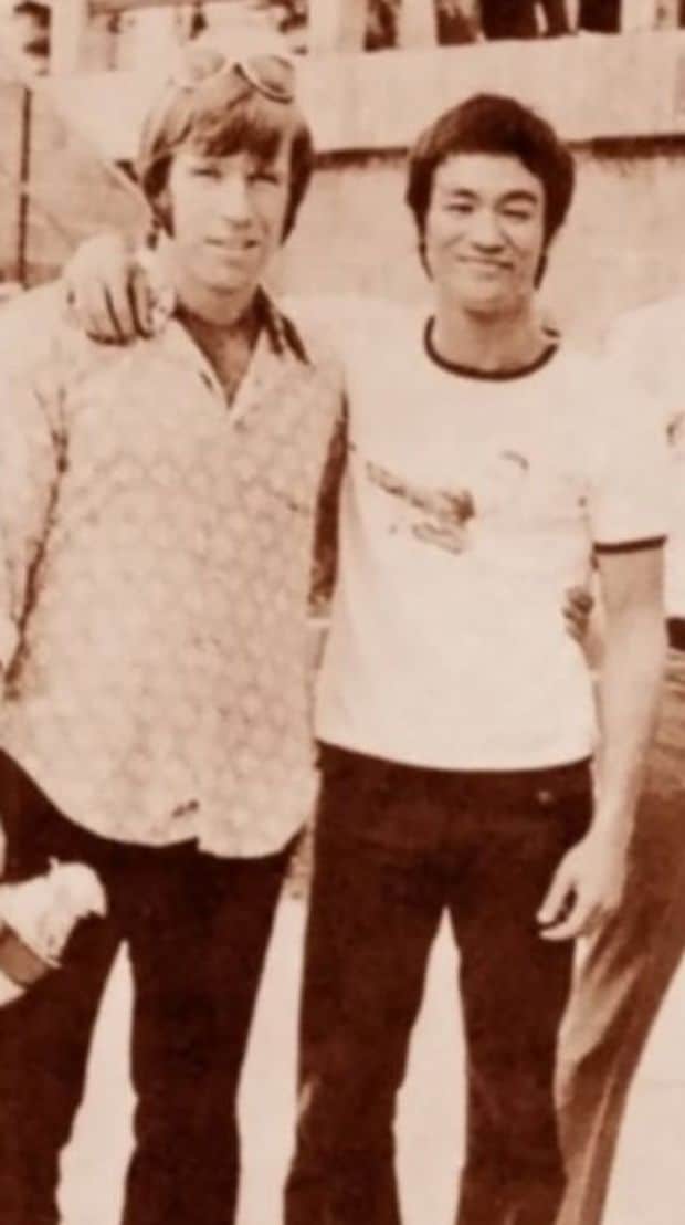 Chuck Norris and Bruce Lee.